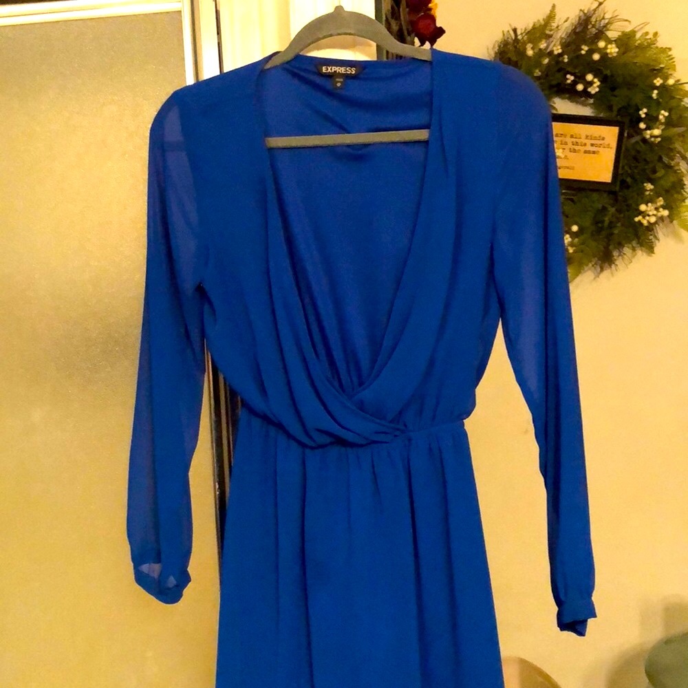 Express mini blue dress XS